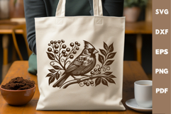Cardinal Bird laser SVG PNG| Christmas Design Product Image 3