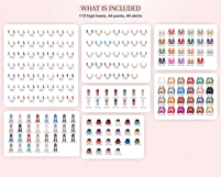 Lux Christmas Girls Clipart Portrait Creator Product Image 3