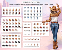 Cowgirls Besties Clipart Portrait Creator Product Image 3