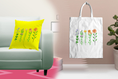 Colorful Wildflower Stems Embroidery Design Product Image 3