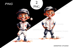 Baseball Boy Clipart, Sport Clipart Product Image 1