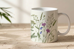 Sublimation herbs and flowers mug Product Image 2