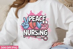 Peace nursing PNG, Nurse Sublimation PNG Product Image 3