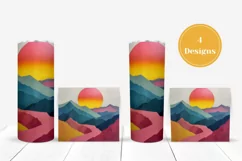 Sunset Tumbler Designs, Nature Landscape Tumbler Template Product Image 3