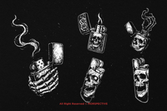 10 Bundle Dark Art Lighter Fire Flame Match Torch Skull Product Image 5