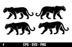Illustration of a panther or cougar in a walking Product Image 3