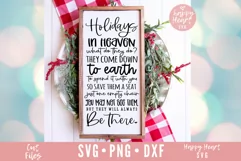 Memorial Christmas SVG, Holidays In Heaven SVG Product Image 1