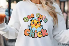 One Cute Chick PNG, Baby Animal Nursery Sublimation Product Image 3