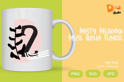 Misty Meadow Muse Boho Floral Monogram Product Image 1