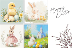 Easter Chick Pillow Designs, Floral Pillow Template Product Image 3
