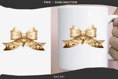 Christmas winter bow png design for T-shirts Product Image 3