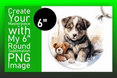 Adorable Winter Wildlife Sublimation Ornament PNG Product Image 1