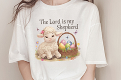 The lord is my shepherd PNG, Retro Easter Sublimation PNG Product Image 3