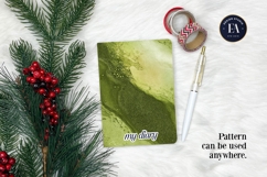 Spilled Matcha Texture, Green Abstract Liquid Digital Paper Product Image 4