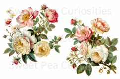 Flowers, Junk Journal, PNG, Clipart, Ephemera, Botanical Product Image 3