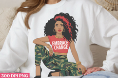 Empowering Black Girl Clipart PNG Product Image 3
