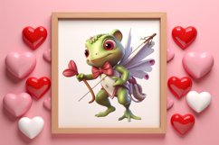 Adorable Animals Cupid Valentine Clipart sublimation Product Image 3