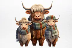 Christmas Family Animals Sublimation PNG Product Image 3