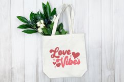 Love vibes SVG, Retro Valentine SVG Product Image 3