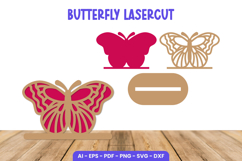 Butterfly Lasercut - Butterfly Stand Lasercut Decoration Product Image 1