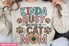 Cat Mom PNG, Cat Mom Sublimation PNG Product Image 1