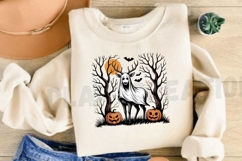 Spooky Halloween Deer Sublimation PNG Design Product Image 3