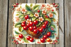 Berries | 8 Retro style Skinny tumbler Sublimation designs Product Image 3