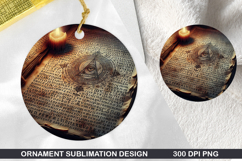 Halloween Stained Glass Ornament PNG, Digital Download File Product Image 1