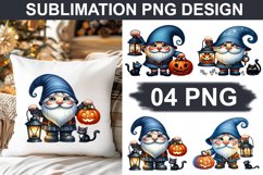 Halloween Gnome - Pillow Sublimation PNG Design Product Image 1