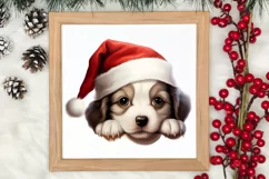 Christmas Peeking Dogs Clipart, Christmas PNG Product Image 3