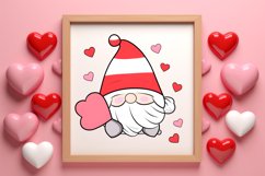 Valentines Day Gnomes Clipart, Valentines Clipart Product Image 3