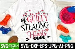 Guilty of Stealing Hearts SVG Cut FIle, Valentine's Day SVG Product Image 2