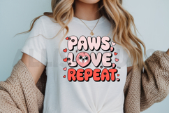 Paws love repeat PNG, Dog lover Sublimation PNG Product Image 3