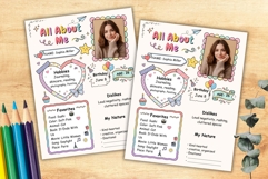 All About Me Editable Canva Template Product Image 3