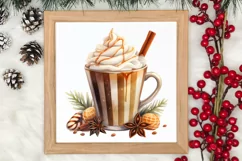 Christmas Hot Cocoa Sublimation Clipart, Christmas PNG Product Image 3
