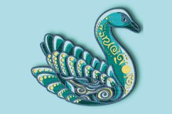 Swan multilayer 3D SVG/ Swan 3D cut Product Image 3