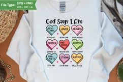 God Says I Am Valentine SVG | Valentine's Day PNG Product Image 3