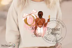 Mr And Mrs Bun Bride PNG Wedding Shirt Design Sublimation Product Image 5