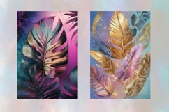 Watercolor Tropical Leaves Wall Art ,Jpg 12x18 inch Product Image 3