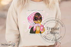 Cute Chihuahua Dog PNG Pink Scarf Funny Pet Lover Design Product Image 5