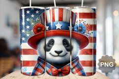 4th of July Panda Tumbler Bundle - 20 Designs Product Image 4