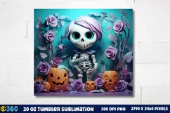 Halloween Tumbler Sublimation Wraps, Tumbler Halloween Product Image 3