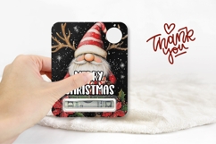 Christmas Gnome Money Card, Christmas Gnome Gift Card Design Product Image 3