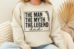 The man the myth the legend dad SVG Product Image 1