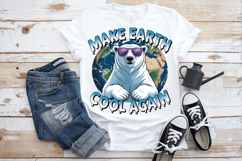Make earth cool again PNG PNG Sublimation | Earth Day PNG De Product Image 3
