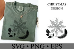 Christmas Snowflake Svg | Christmas svg | Shirt Svg Product Image 3