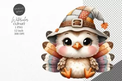 Thanksgiving clipart, Turkey clipart, Autumn clipart, Product Image 1