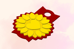 Sunflower, 40 OZ Tumbler, STL/3MF files for 3D Printing Product Image 3