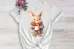 Christmas Animals Coffee Sublimation Clipart, Christmas PNG Product Image 3
