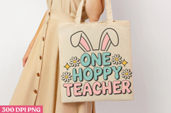 One hoppy teacher PNG, Retro Teacher Easter Sub Product Image 3